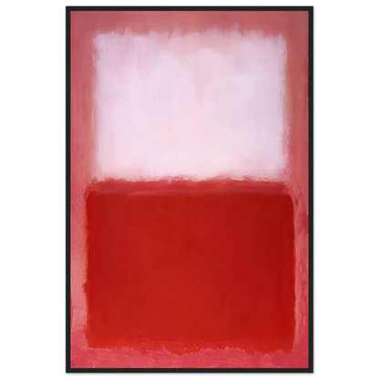 White Over Red - 1957 Framed Poster | Mark Rothko Framed Prints Wall Art | Rothko Prints