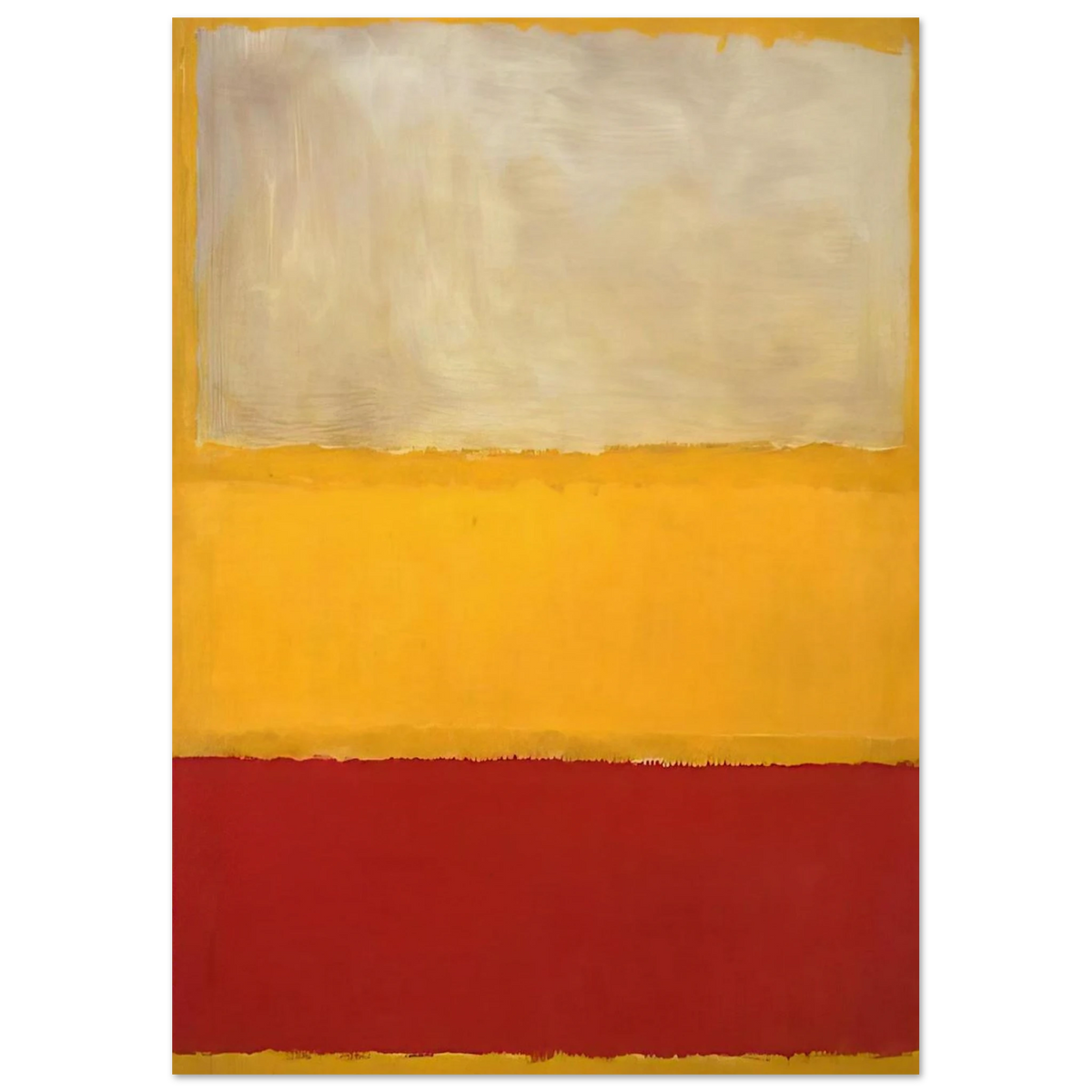 No. 13 White, Red on Yellow Poster | Mark Rothko Poster | Rothko Prints