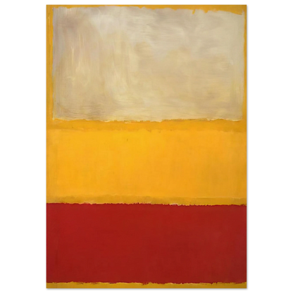 No. 13 White, Red on Yellow Poster | Mark Rothko Poster | Rothko Prints