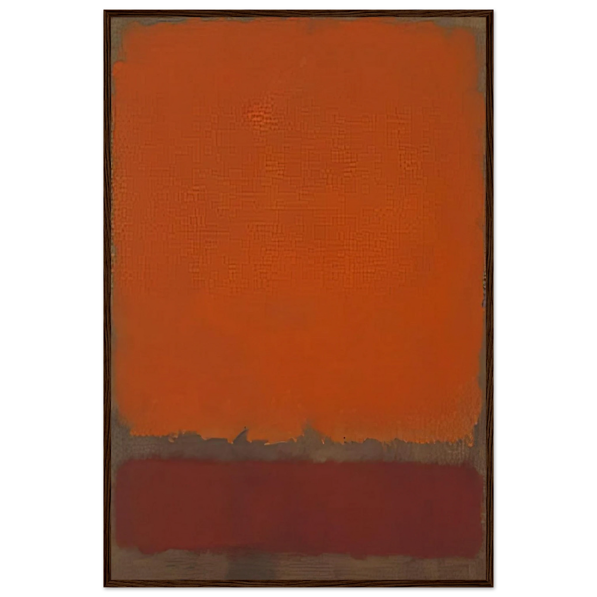 Ochre and Red on Red - 1962 Framed Poster | Mark Rothko Framed Prints Wall Art | Rothko Prints