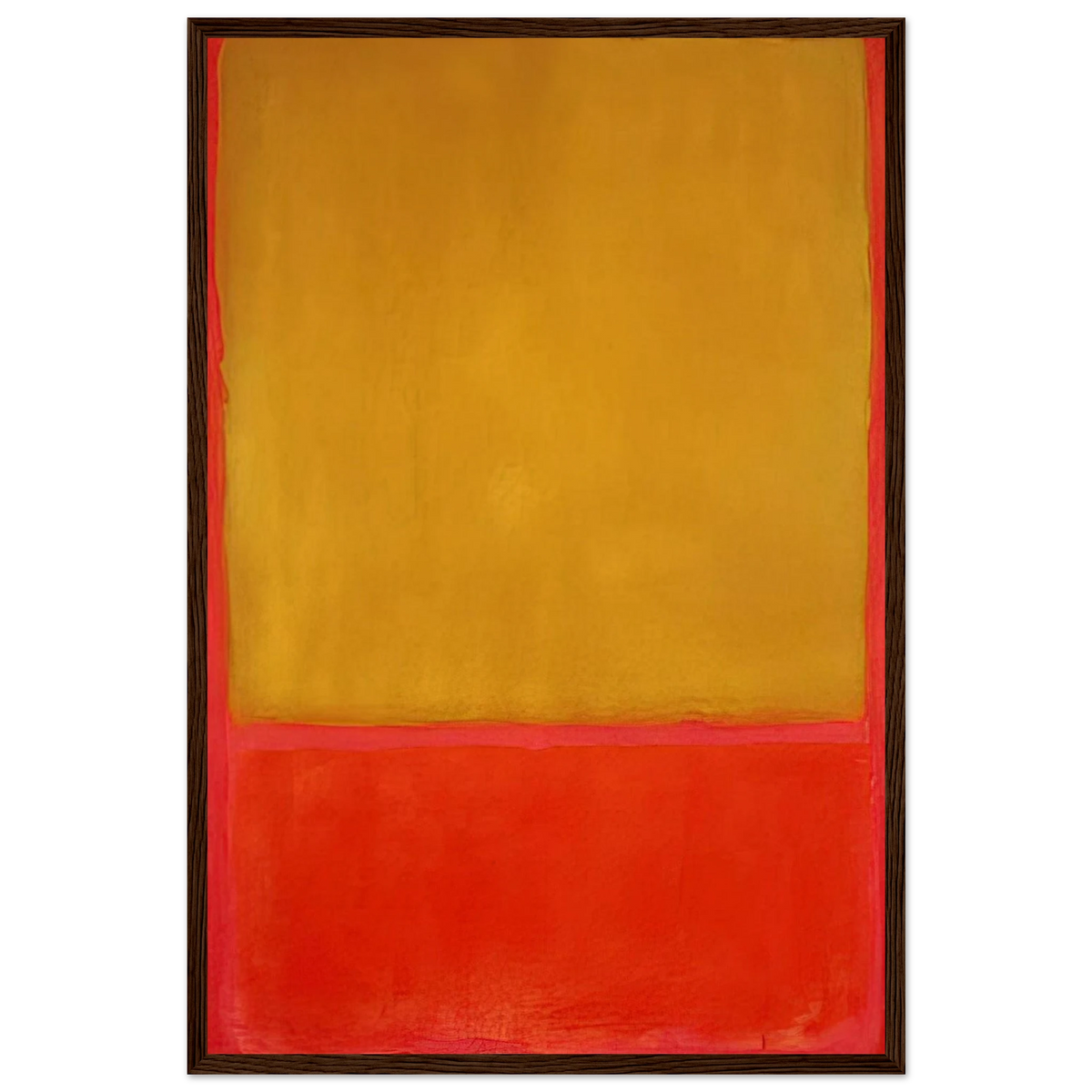 Ochre and Red on Red - 1954 Framed Poster | Mark Rothko Framed Prints Wall Art | Rothko Prints