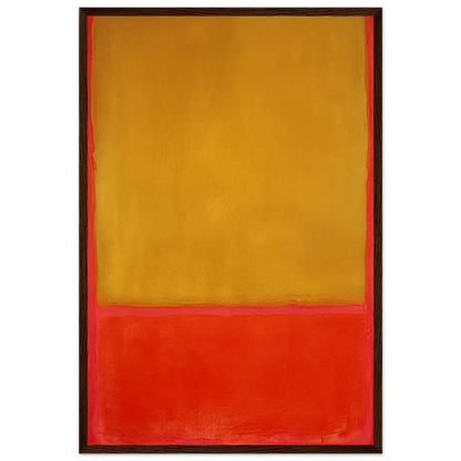 Ochre and Red on Red - 1954 Framed Poster | Mark Rothko Framed Prints Wall Art | Rothko Prints