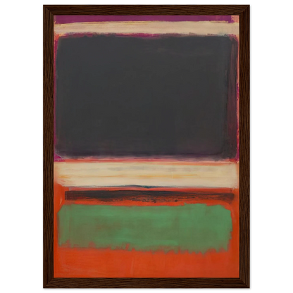 No.3No.13 Magenta, Black, Green on Orange - 1949 Framed Poster | Mark Rothko Framed Prints Wall Art | Rothko Prints