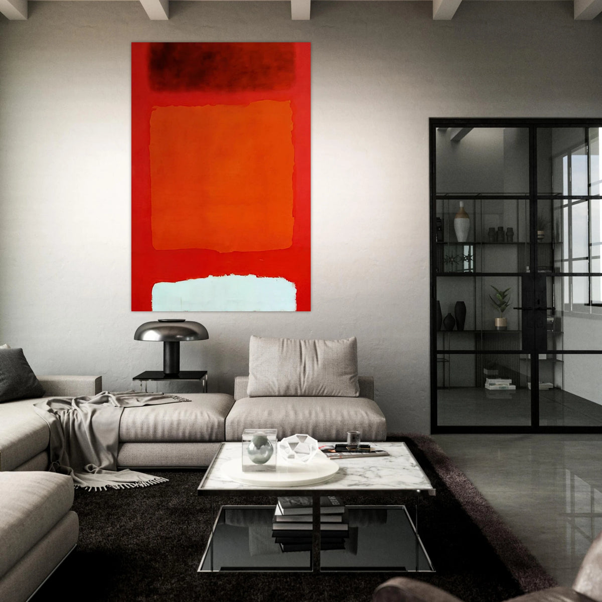 Red, White, and Brown - 1957 Poster | Mark Rothko Poster | Rothko Prints