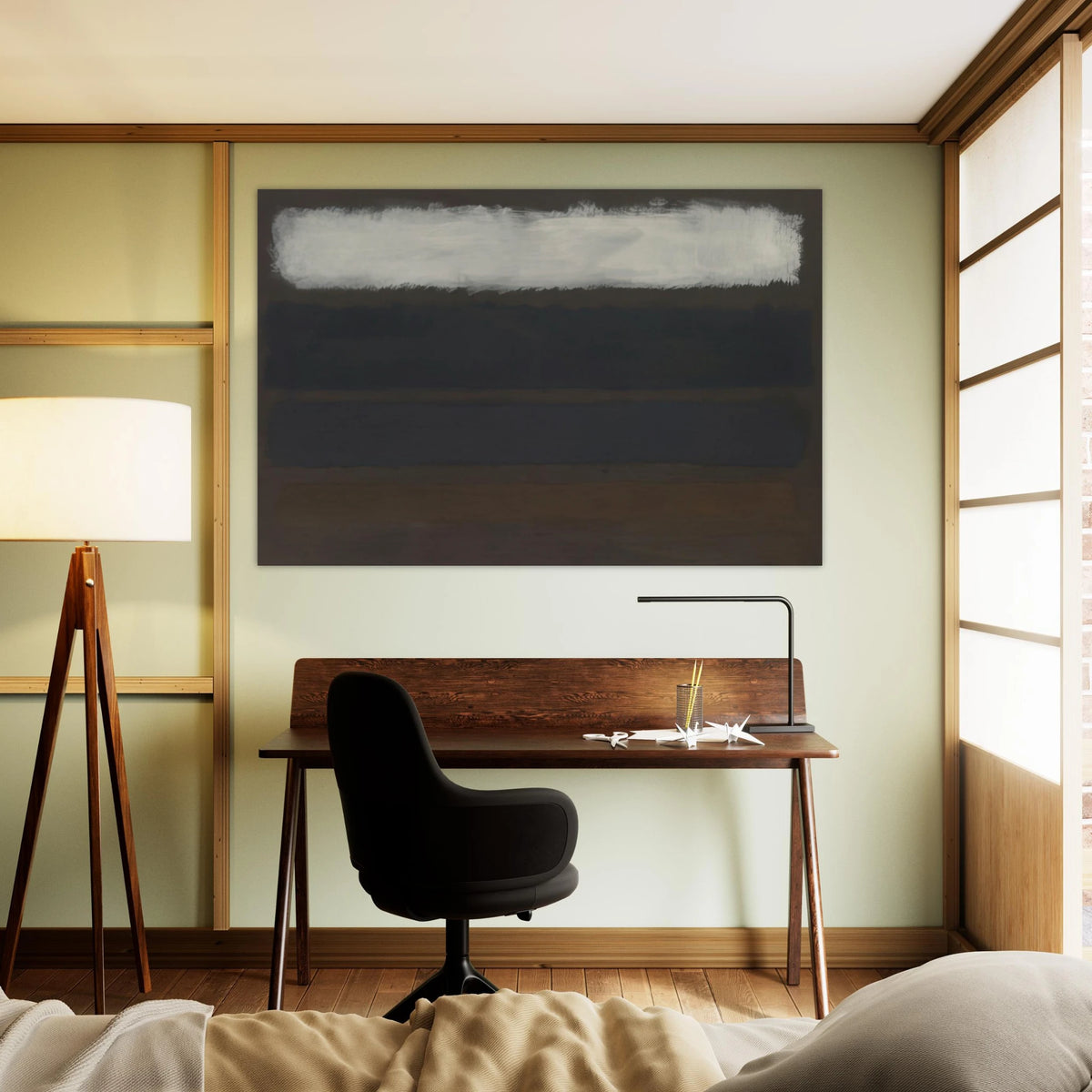 No. 14 Horizontals, White over Darks - 1961 Poster | Mark Rothko Poster | Rothko Prints