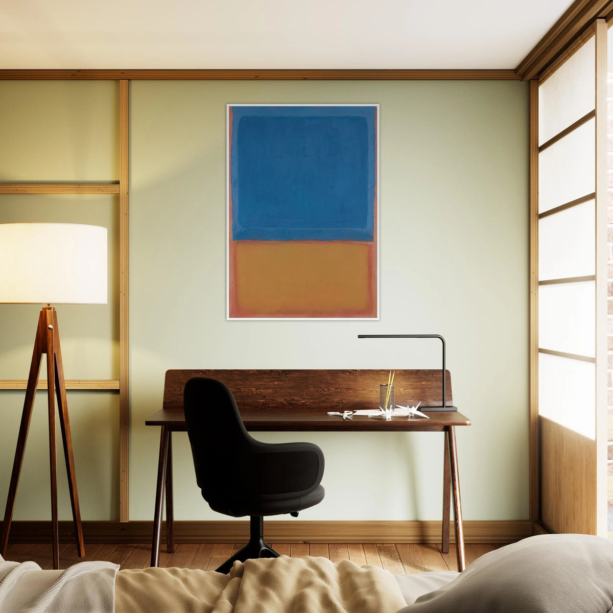 Untitled Red, Blue, Orange - 1955 Framed Poster | Mark Rothko Framed Prints Wall Art | Rothko Prints
