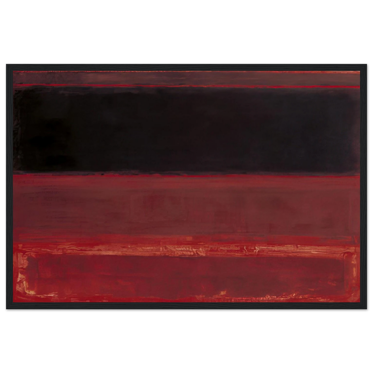 Four Darks in Red - 1958 Framed Poster | Mark Rothko Framed Prints Wall Art | Rothko Prints