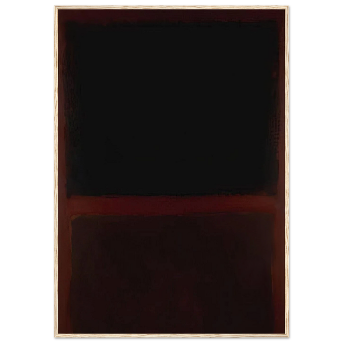 Black on Dark Sienna on Purple - 1960 Framed Poster | Mark Rothko Framed Prints Wall Art | Rothko Prints
