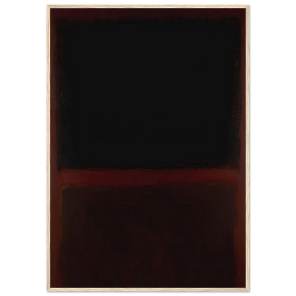 Black on Dark Sienna on Purple - 1960 Framed Poster | Mark Rothko Framed Prints Wall Art | Rothko Prints