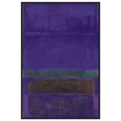 Untitled [Blue, Green, and Brown] - 1952 Framed Poster | Mark Rothko Framed Prints Wall Art | Rothko Prints