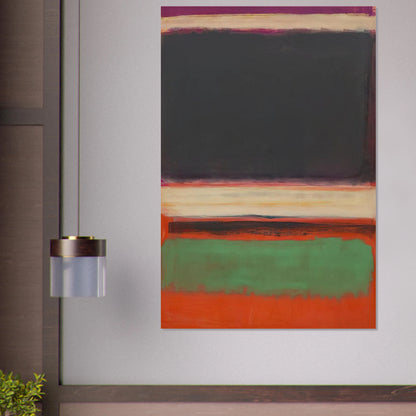 No.3No.13 Magenta, Black, Green on Orange - 1949 Poster | Mark Rothko Poster | Rothko Prints