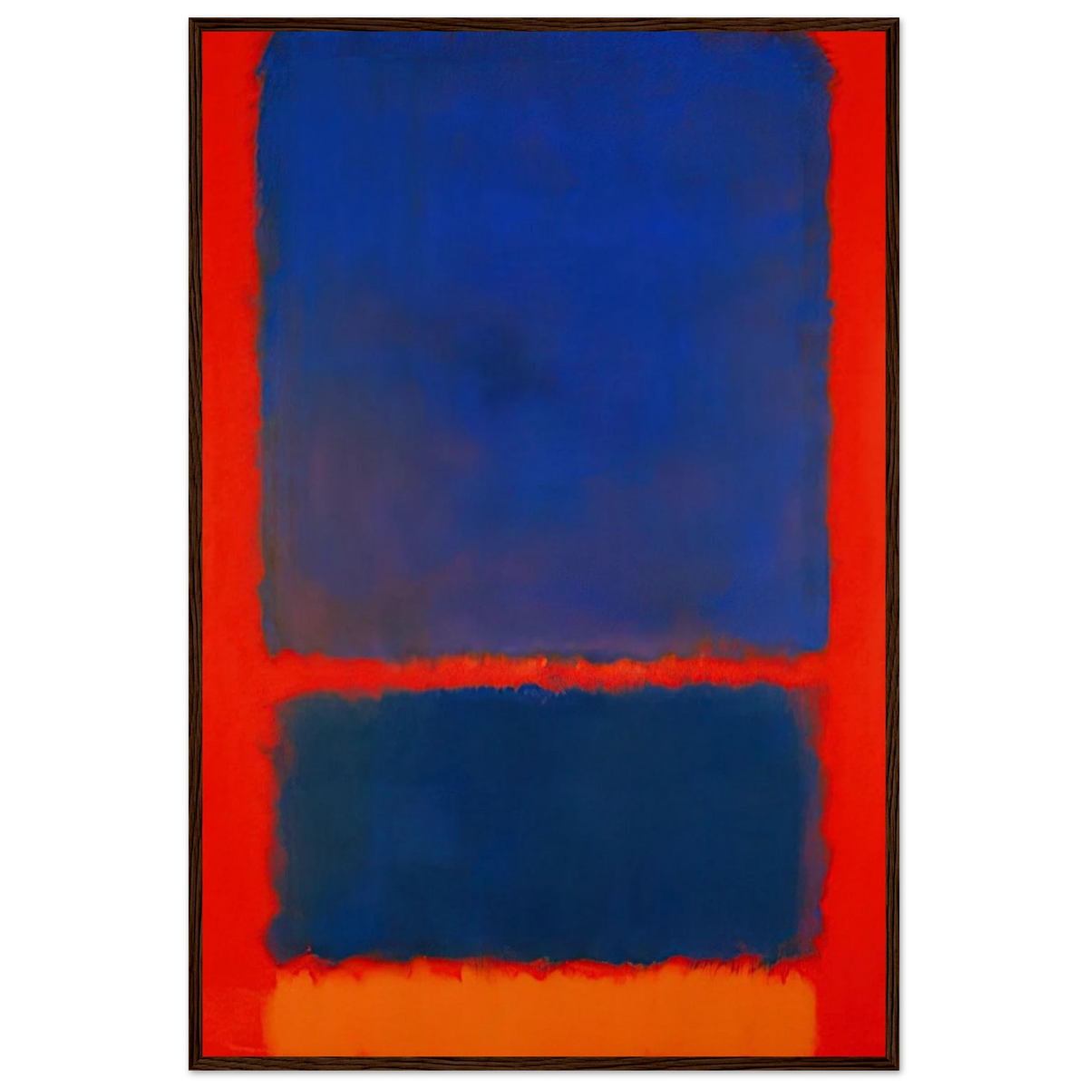 Blue, Orange, Red - 1961 Framed Poster | Mark Rothko Framed Prints Wall Art | Rothko Prints