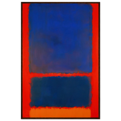 Blue, Orange, Red - 1961 Framed Poster | Mark Rothko Framed Prints Wall Art | Rothko Prints