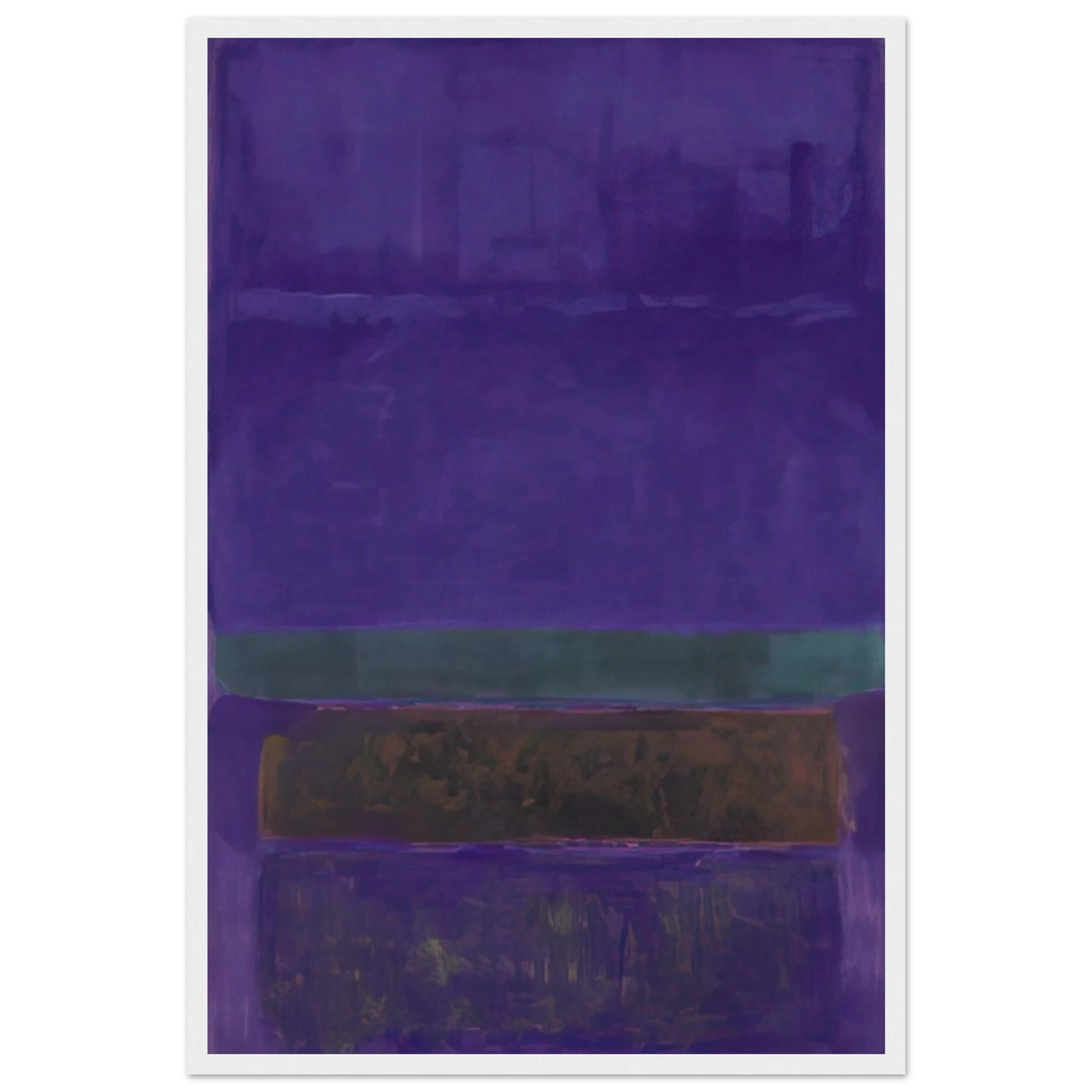 Untitled [Blue, Green, and Brown] - 1952 Framed Poster | Mark Rothko Framed Prints Wall Art | Rothko Prints