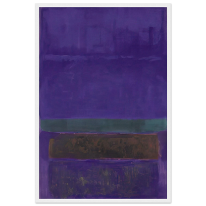 Untitled [Blue, Green, and Brown] - 1952 Framed Poster | Mark Rothko Framed Prints Wall Art | Rothko Prints