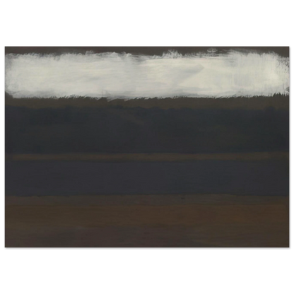 No. 14 Horizontals, White over Darks - 1961 Poster | Mark Rothko Poster | Rothko Prints