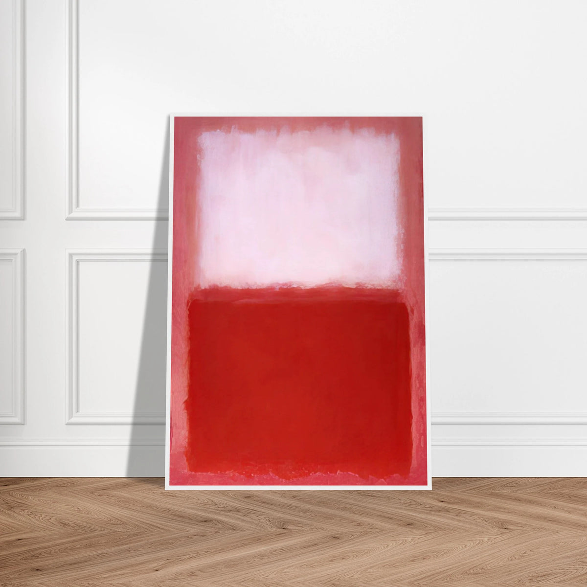 White Over Red - 1957 Framed Poster | Mark Rothko Framed Prints Wall Art | Rothko Prints