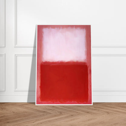 White Over Red - 1957 Framed Poster | Mark Rothko Framed Prints Wall Art | Rothko Prints