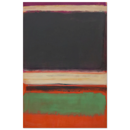 No.3No.13 Magenta, Black, Green on Orange - 1949 Poster | Mark Rothko Poster | Rothko Prints