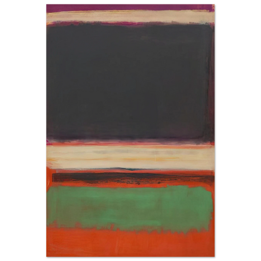 No.3No.13 Magenta, Black, Green on Orange - 1949 Poster | Mark Rothko Poster | Rothko Prints