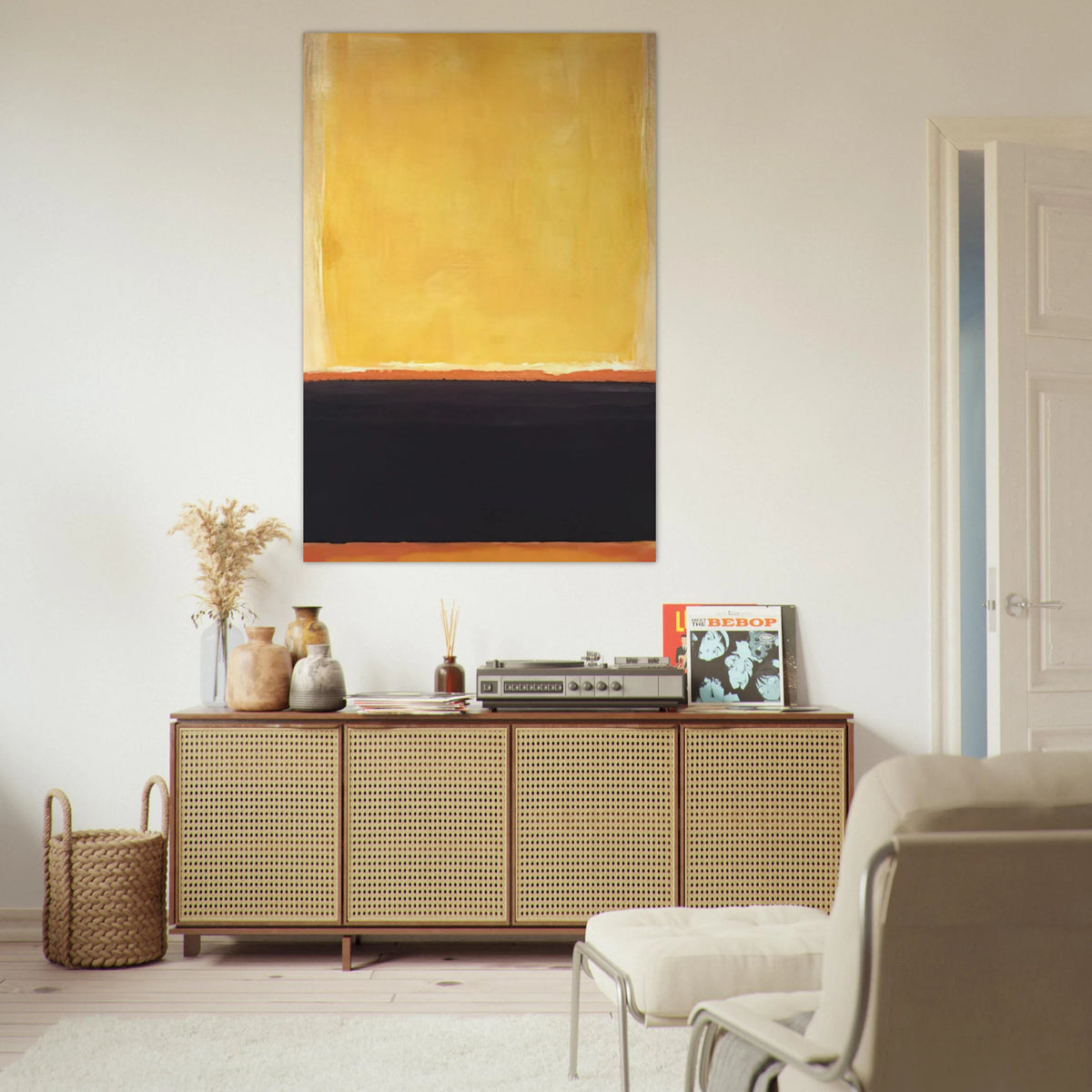 Yellow, Charcoal, Brown - 1953 Poster | Mark Rothko Poster | Rothko Prints