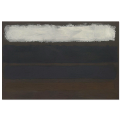 No. 14 Horizontals, White over Darks - 1961 Poster | Mark Rothko Poster | Rothko Prints