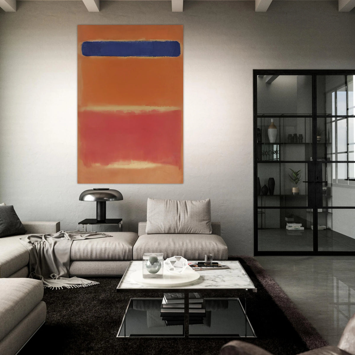 Blue Over Red - 1953 Poster | Mark Rothko Poster | Rothko Prints