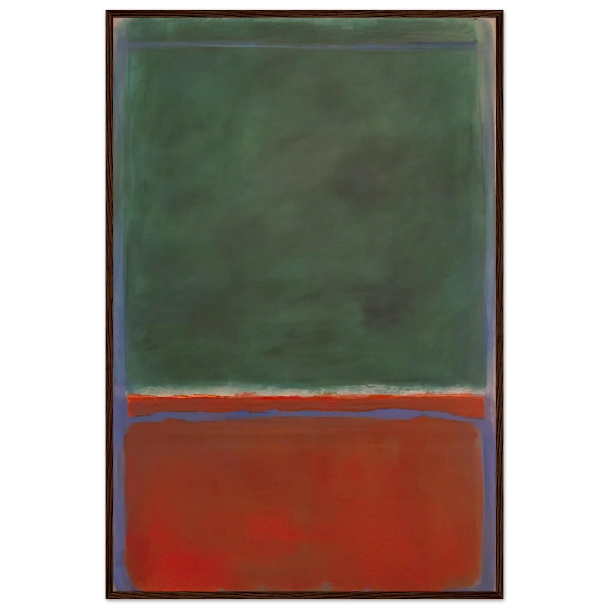 Green and Maroon - 1953 Framed Poster | Mark Rothko Framed Prints Wall Art | Rothko Prints