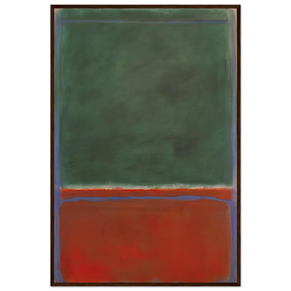 Green and Maroon - 1953 Framed Poster | Mark Rothko Framed Prints Wall Art | Rothko Prints