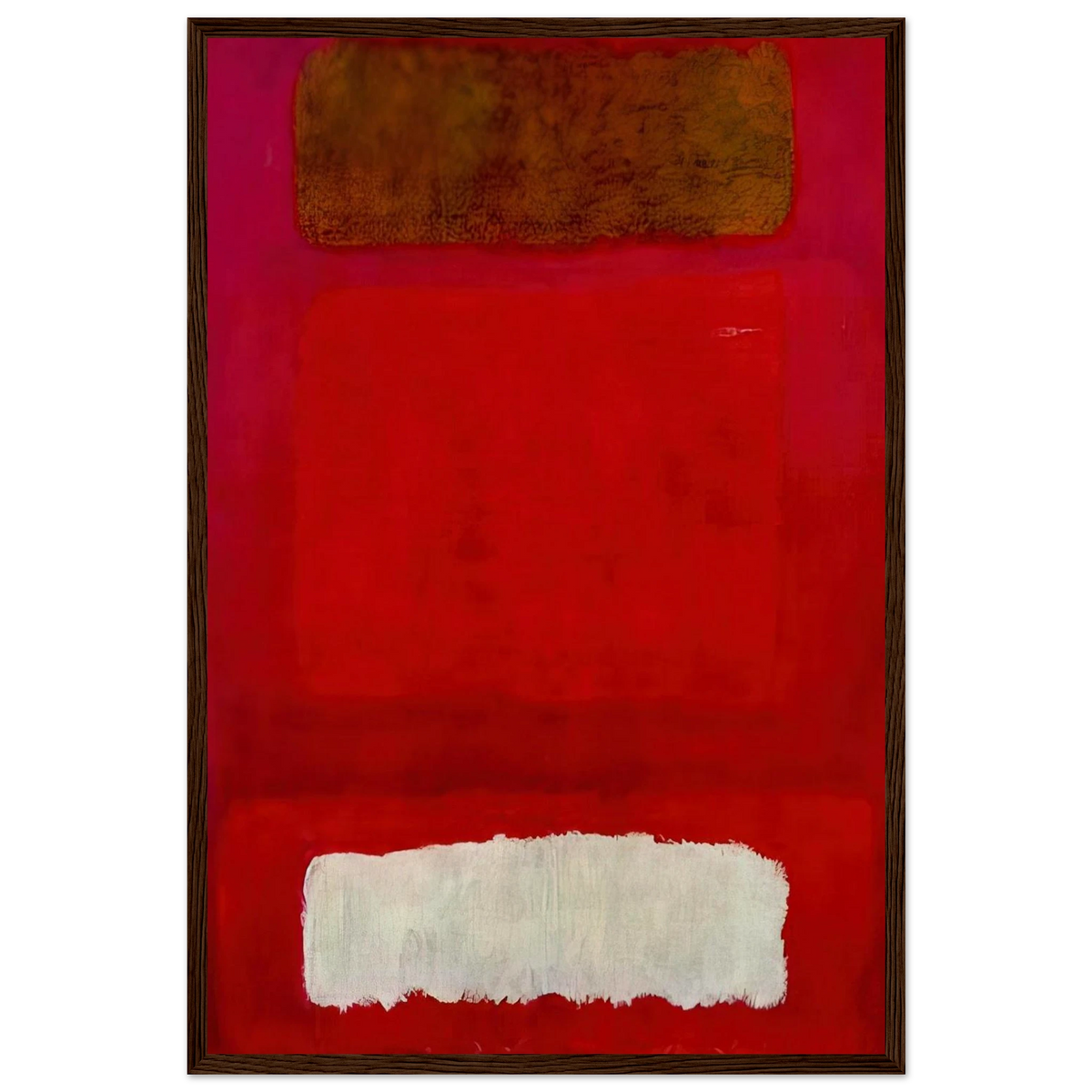 No. 16 Red, White, and Brown - 1957 Framed Poster | Mark Rothko Framed Prints Wall Art | Rothko Prints