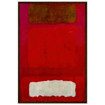 No. 16 Red, White, and Brown - 1957 Framed Poster | Mark Rothko Framed Prints Wall Art | Rothko Prints