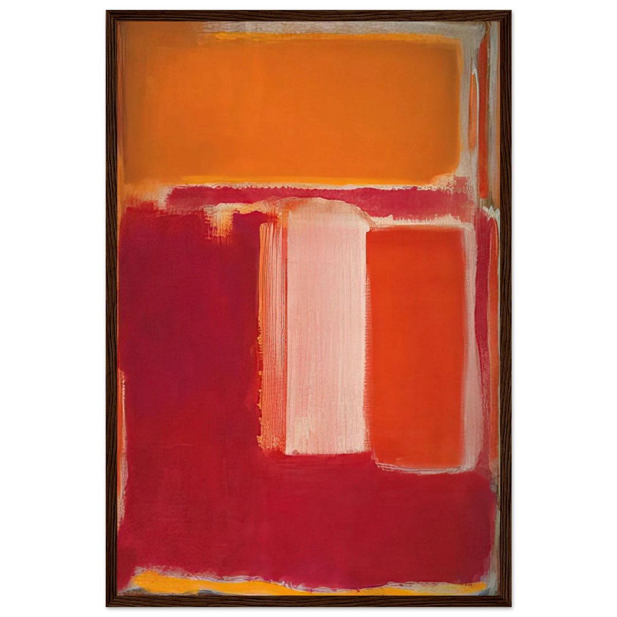 Yellow, Cherry, Orange - 1947 Framed Poster | Mark Rothko Framed Prints Wall Art | Rothko Prints