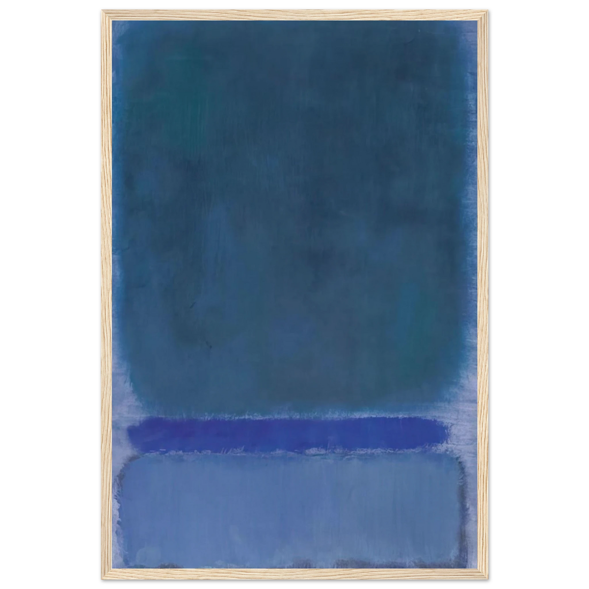 Untitled Green on Blue - 1968 Framed Poster | Mark Rothko Framed Prints Wall Art | Rothko Prints