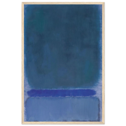 Untitled Green on Blue - 1968 Framed Poster | Mark Rothko Framed Prints Wall Art | Rothko Prints