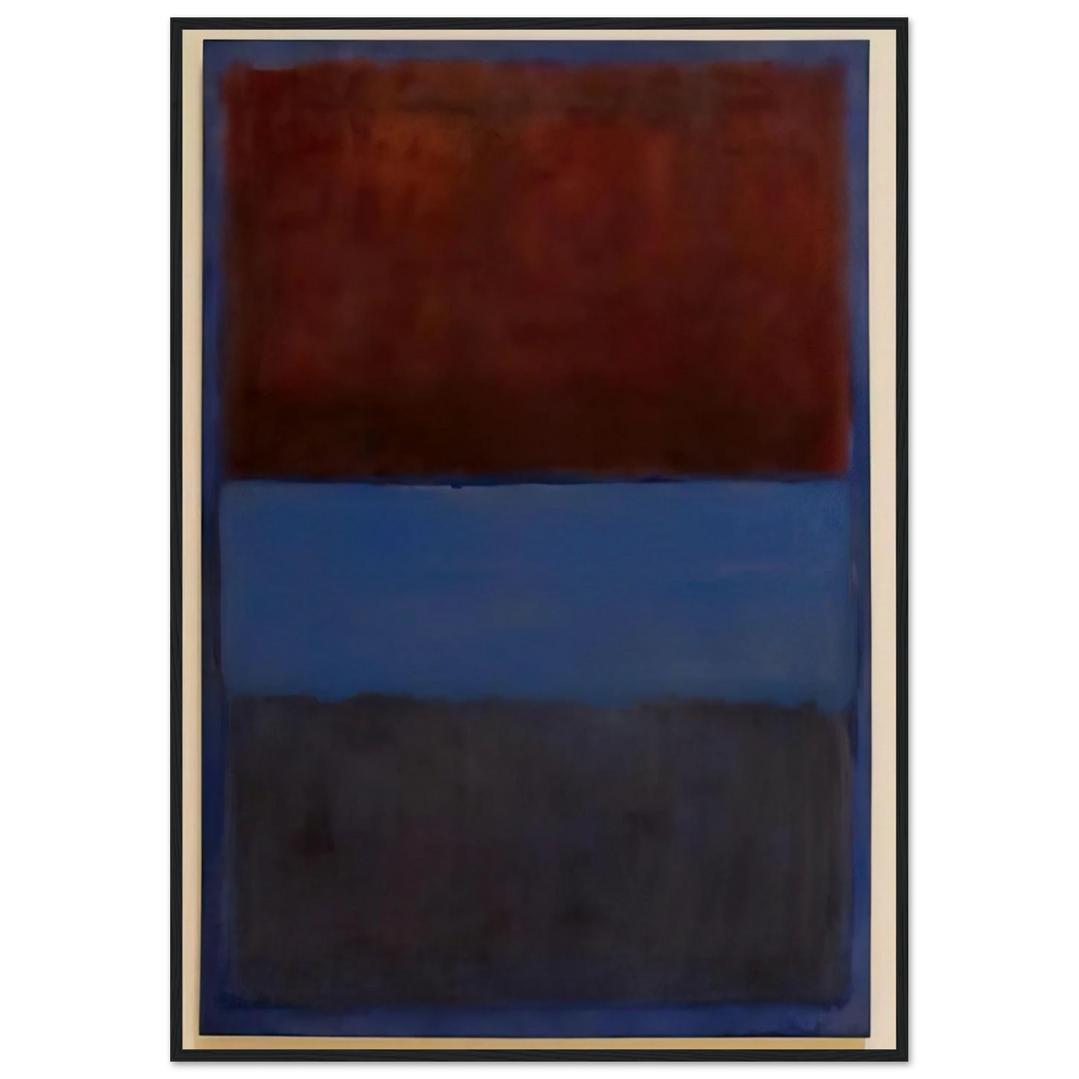 No.61 Rust and Blue - 1953 Framed Poster | Mark Rothko Framed Prints Wall Art | Rothko Prints