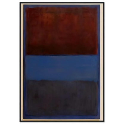 No.61 Rust and Blue - 1953 Framed Poster | Mark Rothko Framed Prints Wall Art | Rothko Prints