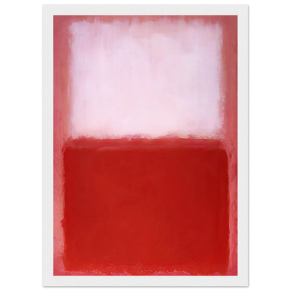 White Over Red - 1957 Framed Poster | Mark Rothko Framed Prints Wall Art | Rothko Prints