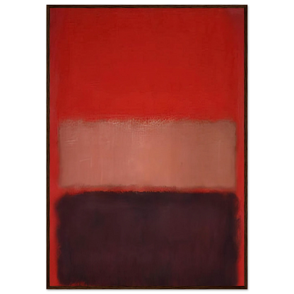 No. 46 Black, Ochre, Red Over Red - 1957 Framed Poster | Mark Rothko Framed Prints Wall Art | Rothko Prints