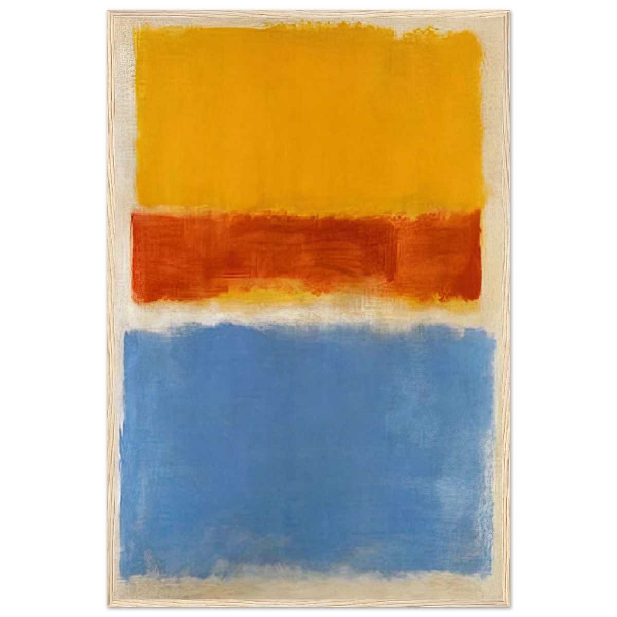 Untitled Yellow, Red and Blue - 1953 Framed Poster | Mark Rothko Framed Prints Wall Art | Rothko Prints
