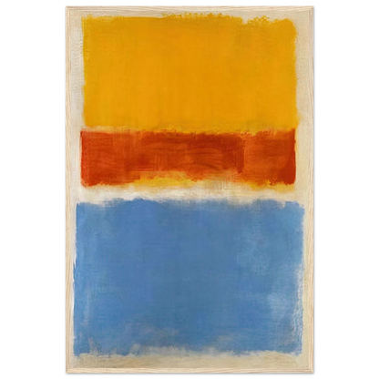 Untitled Yellow, Red and Blue - 1953 Framed Poster | Mark Rothko Framed Prints Wall Art | Rothko Prints