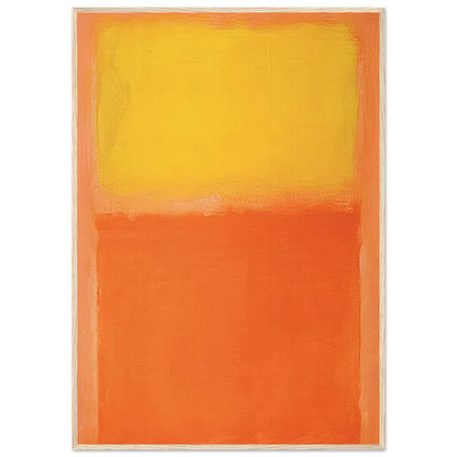 Orange and Yellow - 1956 Framed Poster | Mark Rothko Framed Prints Wall Art | Rothko Prints
