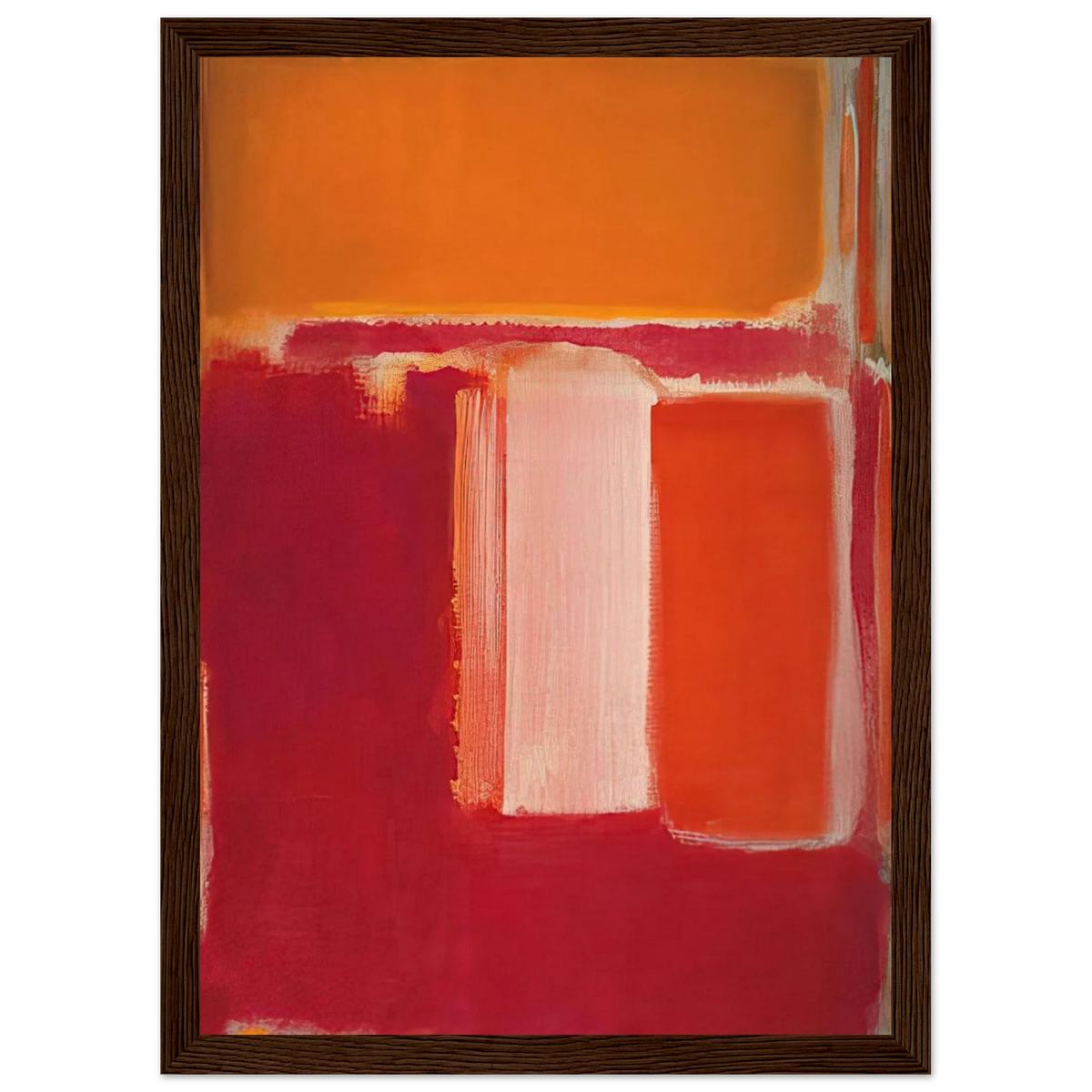 Yellow, Cherry, Orange - 1947 Framed Poster | Mark Rothko Framed Prints Wall Art | Rothko Prints