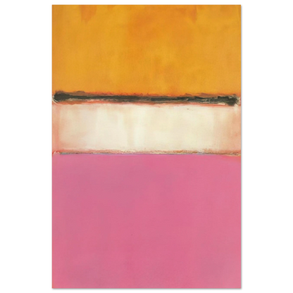 White Center Yellow, Pink and Lavender on Rose - 1950 Poster | Mark Rothko Poster | Rothko Prints