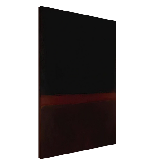 Black on Dark Sienna on Purple - 1960 Canvas | Mark Rothko Canvas | Rothko Prints