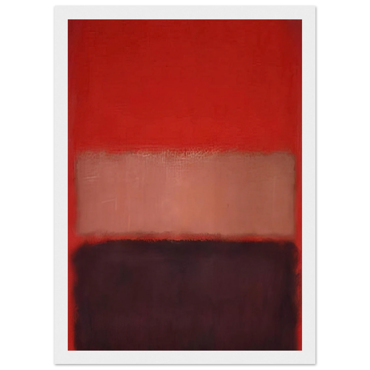 No. 46 Black, Ochre, Red Over Red - 1957 Framed Poster | Mark Rothko Framed Prints Wall Art | Rothko Prints