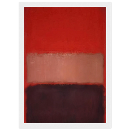 No. 46 Black, Ochre, Red Over Red - 1957 Framed Poster | Mark Rothko Framed Prints Wall Art | Rothko Prints