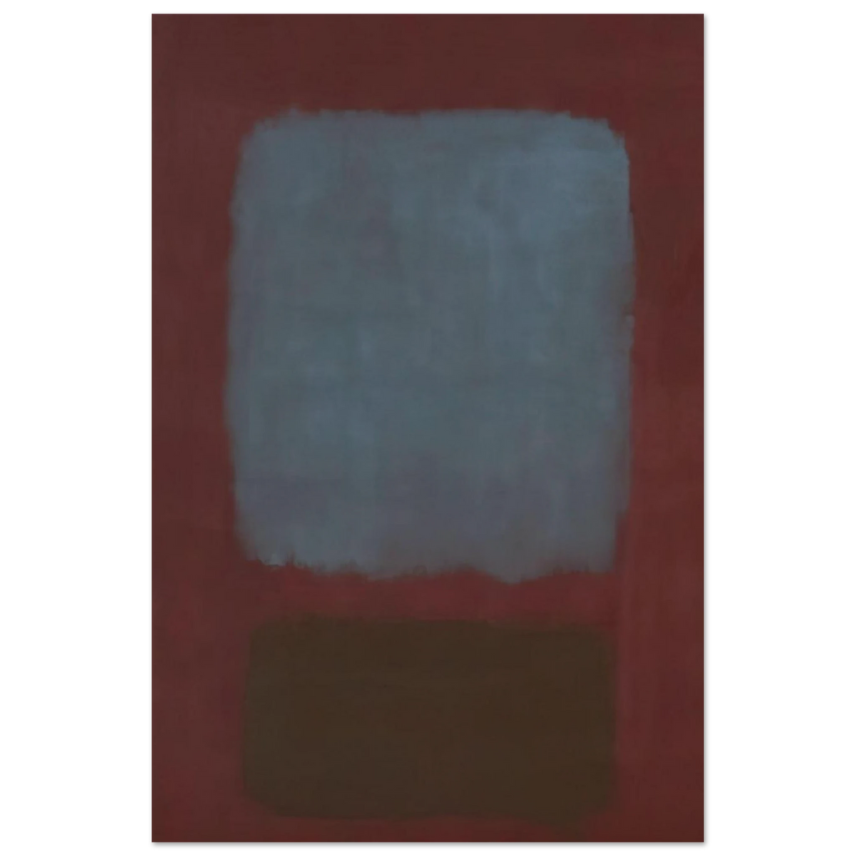 No. 37No. 19 Slate Blue and Brown on Plum - 1958 Poster | Mark Rothko Poster | Rothko Prints