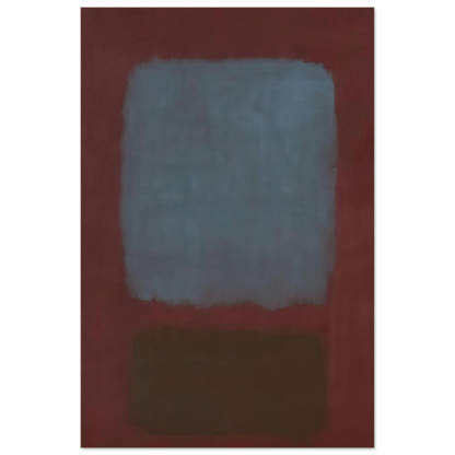 No. 37No. 19 Slate Blue and Brown on Plum - 1958 Poster | Mark Rothko Poster | Rothko Prints