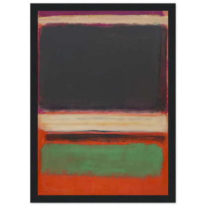 No.3No.13 Magenta, Black, Green on Orange - 1949 Framed Poster | Mark Rothko Framed Prints Wall Art | Rothko Prints
