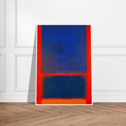 Blue, Orange, Red - 1961 Framed Poster | Mark Rothko Framed Prints Wall Art | Rothko Prints